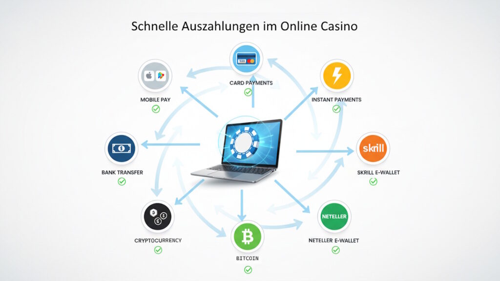Lizenzierte Online Casinos mit schneller Auszahlung
